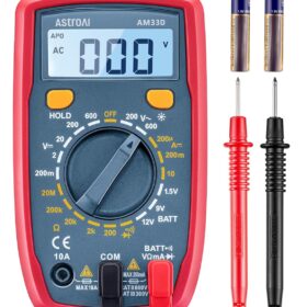 AstroAI Digital Multimeter Tester 2000 Counts with DC AC Voltmeter and Ohm Volt Amp Meter; Measures Voltage, Current, Resistance, Continuity and Diode, Blue