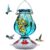 BOLITE Hummingbird Feeder, Hand Blown Glass Hummingbird Feeders for Outdoors Hanging, 22 Ounce, Five Feeding Ports with Perch, Blue
