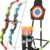 Bow and Arrow Set for Kids, 2-Pack LED Light Up Archery Set with 20 Suction Cup Arrows, Indoor and Outdoor Toy for Boys Girls Age 4-8 8-12 with Standing Target&2 Quivers,...