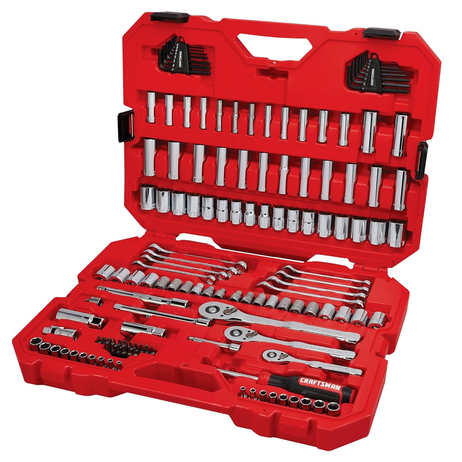 CRAFTSMAN Mechanics Tool Set, 1/4, 1/2 and 3/8 Inch Drive, 135 Piece (CMMT12124)