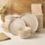 Earthsong Dinnerware Sets for 8, 24-Piece Ceramic Plates and Bowls Set, Dishwasher and Microwave Safe Stoneware Dishes Set, Ribbed, Sculpted Dune