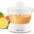 Elite Gourmet ETS-411 BPA-Free Electric Citrus Juicer Extractor: Compact Large Volume Pulp Control Oranges, Lemons, Limes, Grapefruits with Easy Pour Spout, 16 oz, White