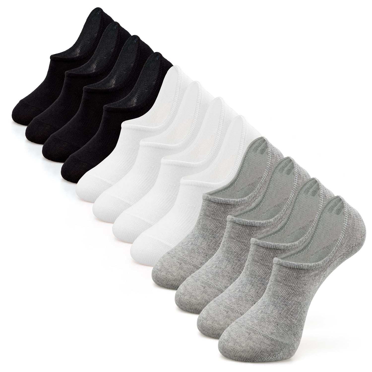 IDEGG No Show Socks Womens and Men Low Cut Ankle Short Anti-slid Athletic Running Novelty Casual Invisible Liner Socks