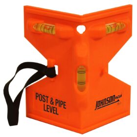 Johnson Level & Tool 175-O Orange Post & Pipe Level, 4" x 5" x 9", Orange, 1 Level