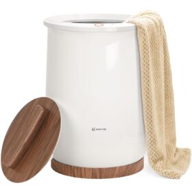 Keenray Towel Warmer, Luxury Towel Warmer Bucket, Large Towel Warmers for Bathroom, Auto Shut Off, Fits Up to Two 40"X70" Oversized Towels, Bathrobes, Blankets, PJ's and More,...