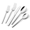 KINGSTONE Silverware Set, 30-Piece Forged Flatware Set Cutlery Set Premium Stainless Steel, Service for 6, for Kitchen, Home, Wedding, Party, Mirror Polished and Dishwasher Safe