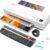 Laminator, 4 in 1 Laminator Machine with 40 Laminating Sheets, A4 Laminating Machine Hot & Cold with Paper Trimmer & Corner Rounder, 9-Inch Personal Thermal Laminator for Home...