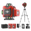 Laser Level 360 Self Leveling with Tripod,WEIDDW 4D Lazer Level,4x360° Cross Line Laser for Construction Project Renovation,Floor Tile, Laser Level Lines Tool with 4800mAh...