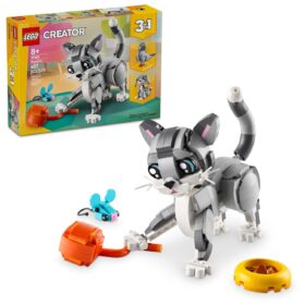 LEGO Creator 3 in 1 Playful Cat Toy - Building Toy with 3 Building Options, Cat, Dog, or Pigeon - Easter Basket Gift for Kids - Animal Figures for Kids, Girls and Boys, Ages 8+...