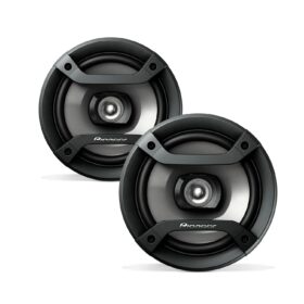 Pioneer F-Series TS-F1634R 6.5” Round Coaxial 2-Way Car Speakers (Pair) – 200W, Black