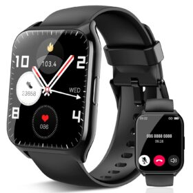 Smart Watch for Men Women(Answer/Make Calls), 1.85" HD Touch Screen Fitness Watch with Sleep Heart Rate Monitor, 112 Sports Modes, IP68 Waterproof Activity Trackers Compatible...