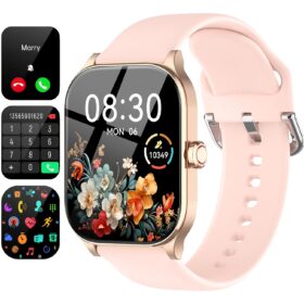 Smart Watch for Women(Answer/Make Call), 1.85" HD Smartwatch, Fitness Tracker with 100+ Sport Modes, IP68 Waterproof, Heart Rate/Sleep/Spo2 Monitor, Activity Tracker for Android...