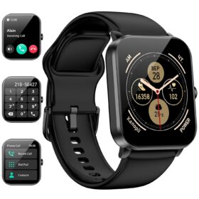 Smart Watch, Smartwatches for Men Women, 1.85" HD Fitness Tracker (Answer/Make Calls), 120+ Sport Modes, IP68 Waterproof Fitness Watch, Heart Rate/Sleep Monitor, Smartwatch for...