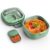 Stainless Steel Bento Box for Kids & Adults,Leak-Proof Single Layer Lunch Box with Removable Compartments,BPA-Free,Dishwasher Safe,Includes Cutlery,Green
