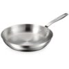 Tramontina Tempo Tri-Ply Base Stainless Steel 12-Inch Large Frying Pan, Induction-Ready Skillet, Oven-Safe, Dishwasher-Safe