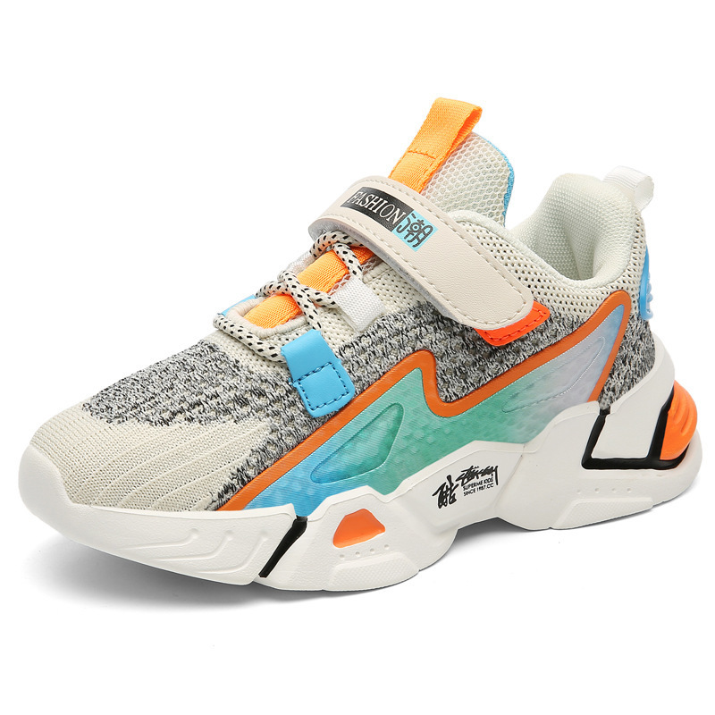 Children's Flying Knit Sneakers, Boys' Casual Sneakers - Image 4