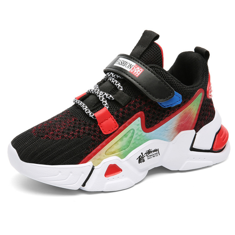 Children's Flying Knit Sneakers, Boys' Casual Sneakers - Image 3