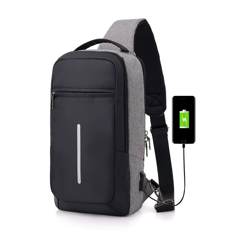 Anti-theft USB charging chest bag with you - Image 6