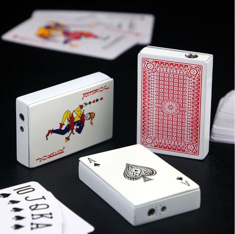 Poker Card Metal Windproof Straight Forward Creative Personalized Lighter - Image 8