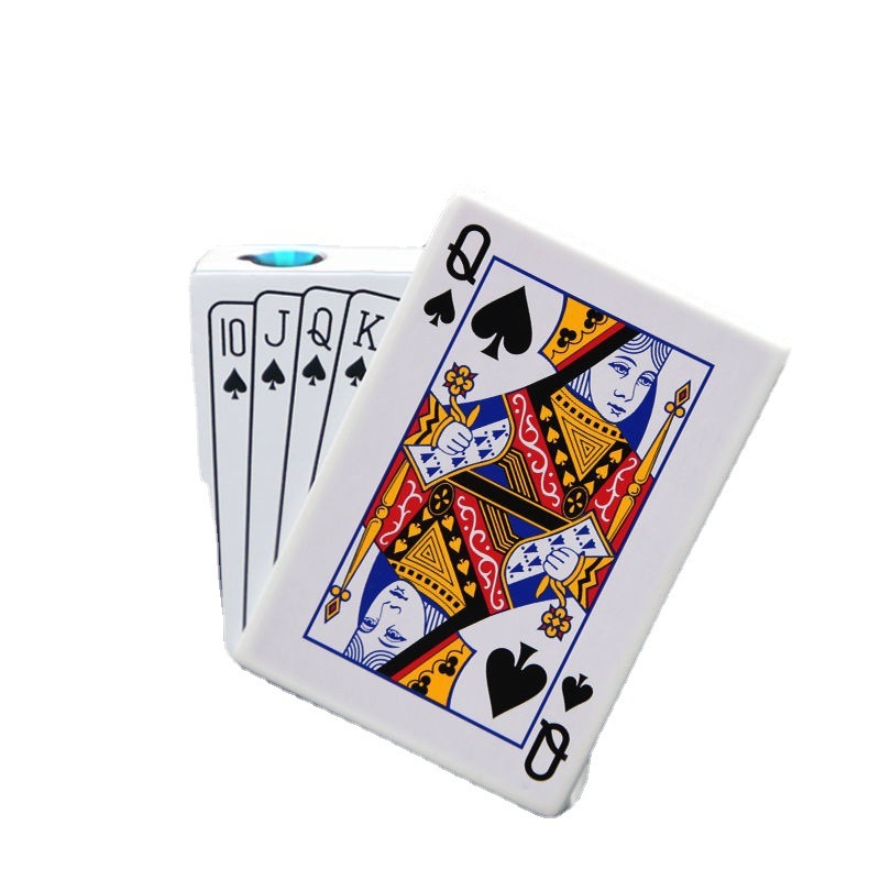 Poker Card Metal Windproof Straight Forward Creative Personalized Lighter - Image 10
