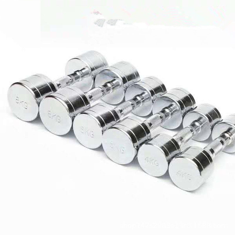Pure Steel Home Fitness Electroplating Dumbbell Gym Equipment - Image 2