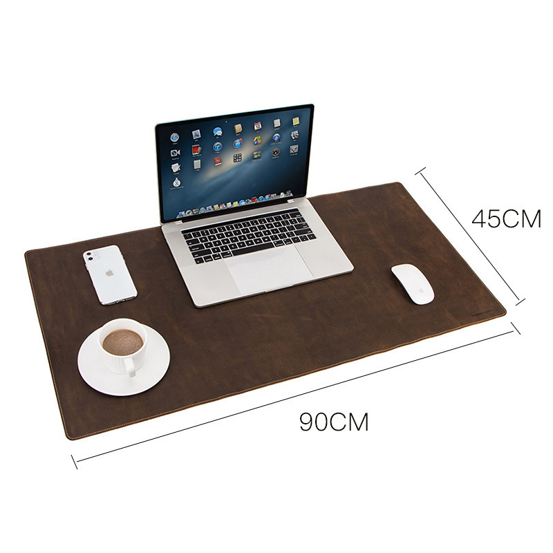 Extra large non-slip desktop computer desk leather pad - Image 4
