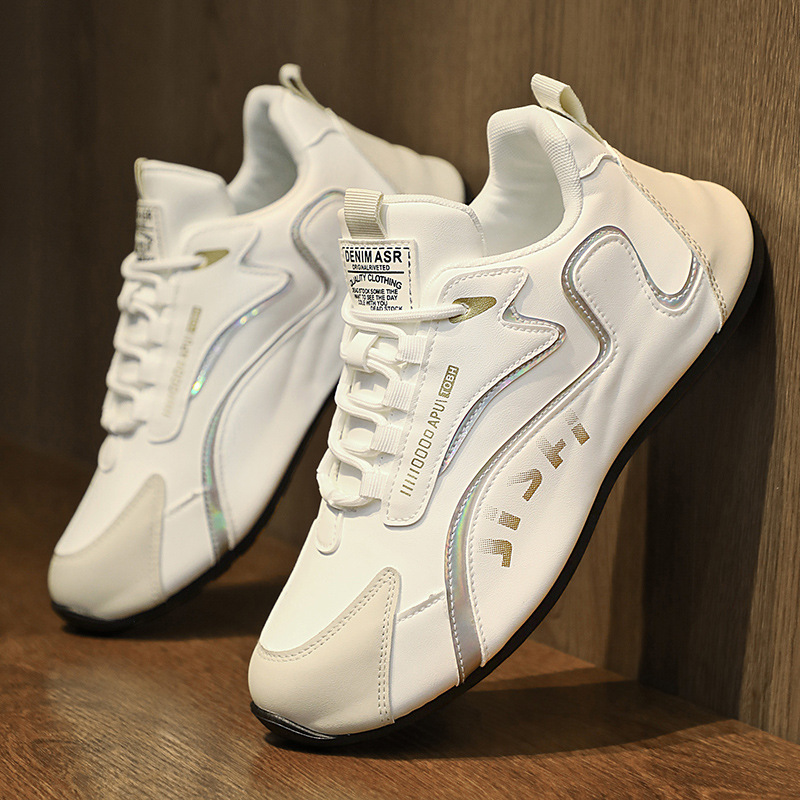 Fashion Colorblock Lace-up Sneakers For Men Breathable Low-top Dad Shoes Running Walking Sports Shoes - Image 4