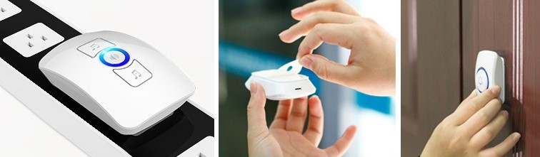 Wireless home doorbell remote AC remote control electronic senile caller - Image 3